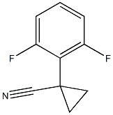 1-(2,6-difluorophenyl)cyclopropanecarbonitrile Struktur