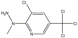 1-(3-chloro-5-(trichloromethyl)pyridin-2-yl)-1-methylhydrazine Struktur