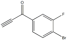 1-(4-bromo-3-fluorophenyl)prop-2-yn-1-one Struktur