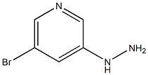 1-(5-bromopyridin-3-yl)hydrazine Struktur