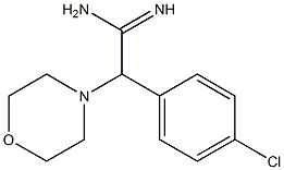 2-(4-chlorophenyl)-2-morpholinoacetamidine Struktur