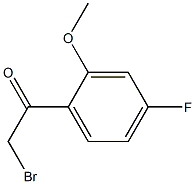 2-bromo-1-(4-fluoro-2-methoxyphenyl)ethanone Struktur