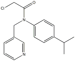 2-chloro-N-(4-isopropylphenyl)-N-((pyridin-3-yl)methyl)acetamide Struktur