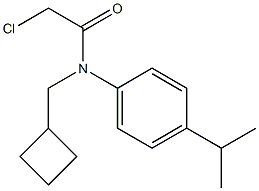 2-chloro-N-(cyclobutylmethyl)-N-(4-isopropylphenyl)acetamide Struktur