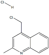 2-METHYL-4-CHLOROMETHYLQUINOLINE HYDROCHLORIDE Struktur