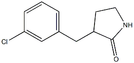 3-(3-chlorobenzyl)pyrrolidin-2-one Struktur