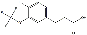 3-(4-fluoro-3-(trifluoromethoxy)phenyl)propanoic acid Struktur