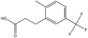 3-(5-(trifluoromethyl)-2-methylphenyl)propanoic acid Struktur