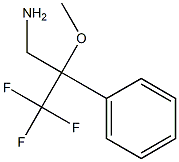 3,3,3-trifluoro-2-methoxy-2-phenylpropan-1-amine Struktur