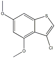 3-chloro-4,6-dimethoxybenzo[b]thiophene Struktur