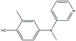 4-((pyridin-3-yl)methylamino)-2-methylphenol Struktur