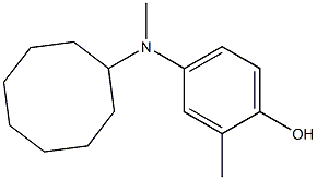 4-(cyclooctylmethylamino)-2-methylphenol Struktur