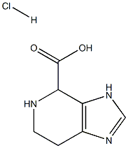 4,5,6,7-tetrahydro-3H-imidazo[4,5-c]pyridine-4-carboxylic acid hydrochloride Struktur