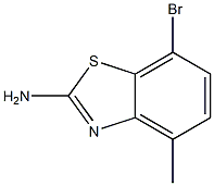 7-bromo-4-methylbenzo[d]thiazol-2-amine Struktur