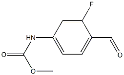 methyl 3-fluoro-4-formylphenylcarbamate Struktur