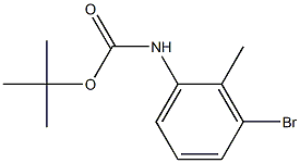 tert-butyl 3-bromo-2-methylphenylcarbamate Struktur