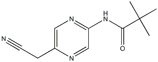 N-(5-(cyanomethyl)pyrazin-2-yl)pivalamide Struktur