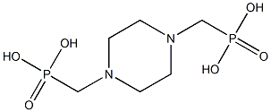 [4-(phosphonomethyl)piperazin-1-yl]methylphosphonic acid Struktur