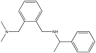 ({2-[(dimethylamino)methyl]phenyl}methyl)(1-phenylethyl)amine Struktur