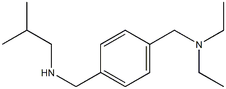 ({4-[(diethylamino)methyl]phenyl}methyl)(2-methylpropyl)amine Struktur