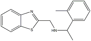 (1,3-benzothiazol-2-ylmethyl)[1-(2-methylphenyl)ethyl]amine Struktur