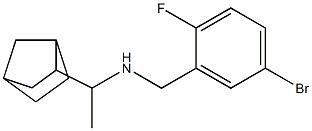 (1-{bicyclo[2.2.1]heptan-2-yl}ethyl)[(5-bromo-2-fluorophenyl)methyl]amine Struktur