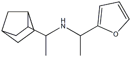 (1-{bicyclo[2.2.1]heptan-2-yl}ethyl)[1-(furan-2-yl)ethyl]amine Struktur