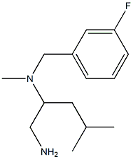 (1-amino-4-methylpentan-2-yl)[(3-fluorophenyl)methyl]methylamine Struktur