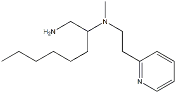 (1-aminooctan-2-yl)(methyl)[2-(pyridin-2-yl)ethyl]amine Struktur