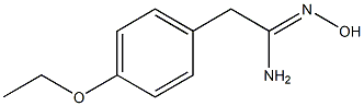 (1Z)-2-(4-ethoxyphenyl)-N'-hydroxyethanimidamide Struktur