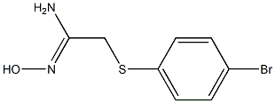 (1Z)-2-[(4-bromophenyl)thio]-N'-hydroxyethanimidamide Struktur