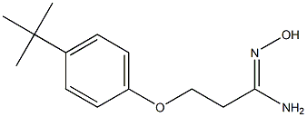 (1Z)-3-(4-tert-butylphenoxy)-N'-hydroxypropanimidamide Struktur