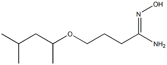 (1Z)-4-(1,3-dimethylbutoxy)-N'-hydroxybutanimidamide Struktur