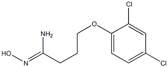 (1Z)-4-(2,4-dichlorophenoxy)-N'-hydroxybutanimidamide Struktur