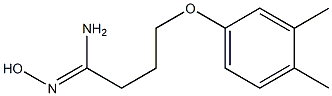 (1Z)-4-(3,4-dimethylphenoxy)-N'-hydroxybutanimidamide Struktur