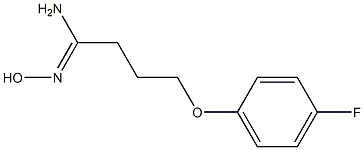 (1Z)-4-(4-fluorophenoxy)-N'-hydroxybutanimidamide Struktur