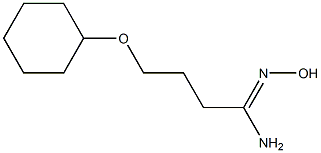 (1Z)-4-(cyclohexyloxy)-N'-hydroxybutanimidamide Struktur