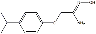 (1Z)-N'-hydroxy-2-(4-isopropylphenoxy)ethanimidamide Struktur