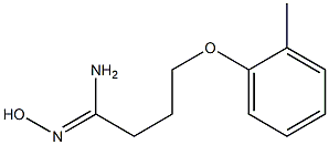 (1Z)-N'-hydroxy-4-(2-methylphenoxy)butanimidamide Struktur