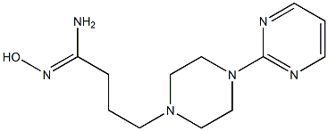 (1Z)-N'-hydroxy-4-(4-pyrimidin-2-ylpiperazin-1-yl)butanimidamide Struktur