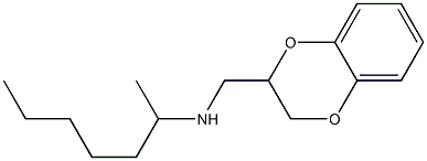 (2,3-dihydro-1,4-benzodioxin-2-ylmethyl)(heptan-2-yl)amine Struktur