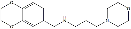 (2,3-dihydro-1,4-benzodioxin-6-ylmethyl)[3-(morpholin-4-yl)propyl]amine Struktur