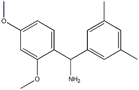 (2,4-dimethoxyphenyl)(3,5-dimethylphenyl)methanamine Struktur