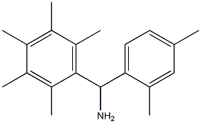 (2,4-dimethylphenyl)(2,3,4,5,6-pentamethylphenyl)methanamine Struktur