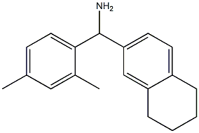 (2,4-dimethylphenyl)(5,6,7,8-tetrahydronaphthalen-2-yl)methanamine Struktur