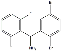 (2,5-dibromophenyl)(2,6-difluorophenyl)methanamine Struktur