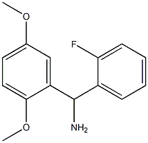 (2,5-dimethoxyphenyl)(2-fluorophenyl)methanamine Struktur