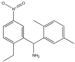 (2,5-dimethylphenyl)(2-ethyl-5-nitrophenyl)methanamine Struktur