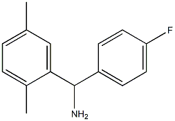 (2,5-dimethylphenyl)(4-fluorophenyl)methanamine Struktur