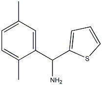 (2,5-dimethylphenyl)(thiophen-2-yl)methanamine Struktur